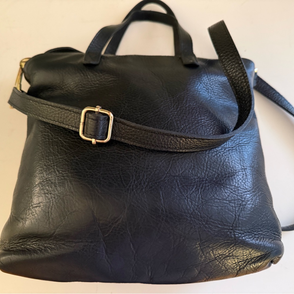 Madewell black leather bag